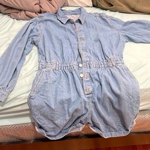 Denim romper